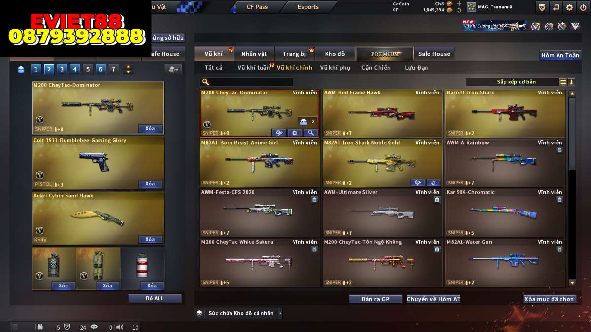 shop acc cf uy tin gia re